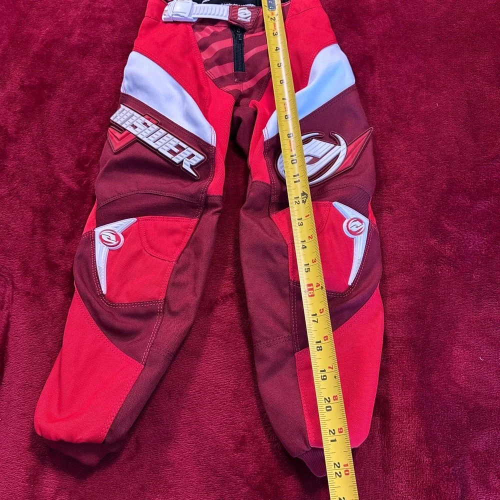 Answer‎ Racing Syncron Youth Motocross Pants Red Maroon White Size 18 Youth